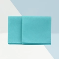 Teal faux suede jewelry pouches with snap closure and fine stitching for storage - Flip-top Style / 8*8cm / Light Cyan