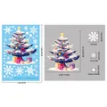 Tableau des tailles pour stickers sapin de Noël colorés de 30cm par 20cm - Style BQ545