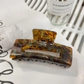 Large rectangular acetate hair claw clip with vintage tortoiseshell texture and secure grip - Vintage Tortoiseshell
