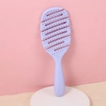 Spazzola per capelli forata viola per lo styling volumizzante e massaggio cutaneo - Viola