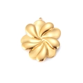 Elegant 18k gold-plated titanium steel spiral flower pendant with polished finish - 1# Spiral Petal