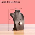 25cm height coffee brown mannequin bust for necklace display with matte metallic finish - Coffee [Small 25cm]