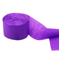 Deep purple crepe paper streamer roll for party decorations and DIY craft background - Dark Purple