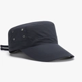 Dark blue quick-dry flat top patrol cap with metal eyelets and adjustable strap - Adjustable / Navy Blue(25M001)