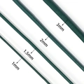 Green leather cords for DIY jewelry in 1mm 1.5mm 2mm and 3mm diameter sizes - Dark Green