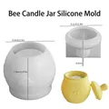 Set stampi in silicone per barattolo di miele con rilievo ape e scritta HONEY - Barattolo Ape (Base + Coperchio)