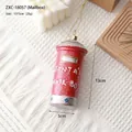 Festive red Santa's mail box hanging ornament with snow details and gold string - Mailbox (ZXC-18057)