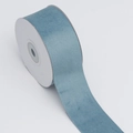 Ruban en velours bleu clair sur bobine pour bricolage et emballage de cadeaux - 4cm de Large * 5 Yards de Long / Bleu lac