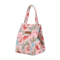 Borsa termica rosa con motivo floreale e manici per il pranzo in ufficio - Rosa Rosa