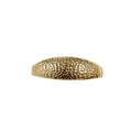 Barrette à cheveux en alliage doré avec texture martelée et finition métallique - Or Martelée