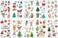 Lot de 10 tatouages temporaires de Noël pour enfants avec motifs Père Noël et renne - Noël / Lot de 10 feuilles