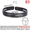 Matte black plastic hairband base for DIY, smooth non-slip design, 2.1cm width - 2.0CM Non-toothed Black Visor with Slots