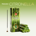 Mahendra citronella incense sticks set in green packaging with natural insect repellent effect - Citronella