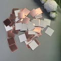 Self-adhesive square rose gold acrylic mirror mosaic tiles for home wall decor - Rose Gold