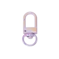 Rainbow purple iridescent metal spring ring clasp for DIY keychains and accessories - UV Light Purple