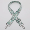 Adjustable wide replacement bag strap with green and pink geometric graffiti pattern - No. 616 Gunmetal Hook