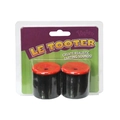 Detailed view of Le Tooter fart noise maker toy in professional blister card packaging - 2 Red / 2 Pcs/Set