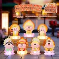 Figurine mystère Fu Guang Buddha avec base lotus rose lumineuse en exposition - Ym001 Fukuguang Petit Bouddha Fée Ensemble De 6 / Coffret Complet