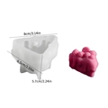 Triangle cake silicone mold for candle making with dripping cream effect and measurements - Cream Cake
