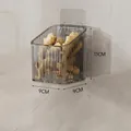 Wandmontierte Küchenbox für Ingwer und Knoblauch in Transparentgrau, 11x9x9cm - Transparent Grau - Klein