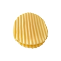 Clip creativa a forma di patatina ondulata per sigillare sacchetti di snack gialli - Chip ovale singolo