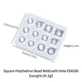 Square Polygon Bead Mold With Hole ED#266