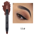Dual-ended waterproof eyeshadow stick 11# with smudger brush for long lasting makeup - 11 Brown