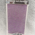 Adesivi per auto 3mm strass viola acrilici tondi per decorazioni e fai-da-te - 3mm / Viola scuro