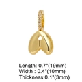 Vergoldeter Armbandanhänger mit funkelndem Buchstaben A und den Maßen 19x10mm - Gold - Buchstabe A