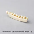 Elegant cream-colored matte banana hair clip in small size for versatile hair styling - Small / Milky White