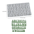 Moule en silicone 26 lettres alphabet avec & pour bricolage résine 30,2x23cm - 26 Lettres Plugin A01
