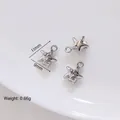 Silver alloy starfish pendant with rhinestones for DIY jewelry making 11x9mm size - 14# Silver Shell Starfish
