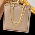 AH393 Blade + Twist Chain / Gold