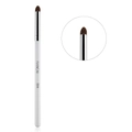 RANCAI E04 tapered horse hair eyeshadow blending brush with white and silver handle - White E04 Round Blending Brush