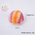 Pink orange and white tricolor PU slow rising ice cream ball toy 5.8cm diameter - 5.8cm Pink Orange Double Color Ice Cream