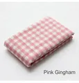 Washable all-season pet bed with pink plaid fabric pattern for cats and small dogs - Pink Plaid (Cloth Only)