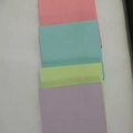 Notas adhesivas neón en rosa, azul, verde y morado, blocs cuadrados de 3x3 pulgadas - 4 Colores Claros (200 Hojas)