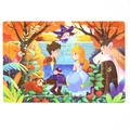Wooden 24-piece puzzle for kids featuring fairytale prince and princess in forest - Prince and Princess