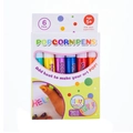 6-pack of 3D popcorn pens for kids DIY art with magical thermal expansion effect - English Version 6 Pack Box
