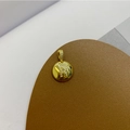 18K gold plated necklace featuring a zircon encrusted letter R apple pendant - Letter R Pendant + Universal Chain