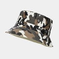 Détail d'un chapeau de soleil camouflage avec œillets métalliques et cordon SPORT - Camouflage Vert Classique (3#)