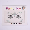 Face crystal gem stickers in multicolor and clear rhinestones for party makeup look - HH-76