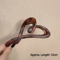 Large 12cm leopard print shark hair claw clip in tortoiseshell finish for thick hair - Glossy Heart Tortoise-12cm