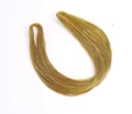 Close-up detail of golden metallic thread for Christmas hanging and gift packaging - 1mm x 100m / Gold
