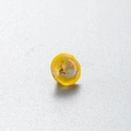 Yellow geometric round zircon stud earring accessory with faceted crystal finish - 6.2MM / Yellow/Mocha (37#)
