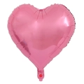 Pink heart-shaped aluminum foil balloon with a metallic finish for wedding party decor - 18 Inch / Pearlescent Pink