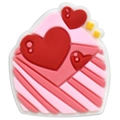 Pink and red heart charm for clogs, cute DIY shoe buckle accessory for wedding series - 04