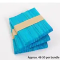 Blue dyed wooden craft sticks for DIY models, packed in bundles of 48-50 pieces - Blue 114mm*10mm*2mm / 50 Pcs/Bundle
