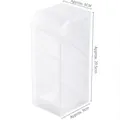 Translucent white desk organizer with slanted compartments and 20.5cm height dimension - Slanted Frosted White Large