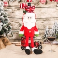 Christmas Santa Claus long leg wine bottle cover decoration for festive holiday tables - Santa Claus